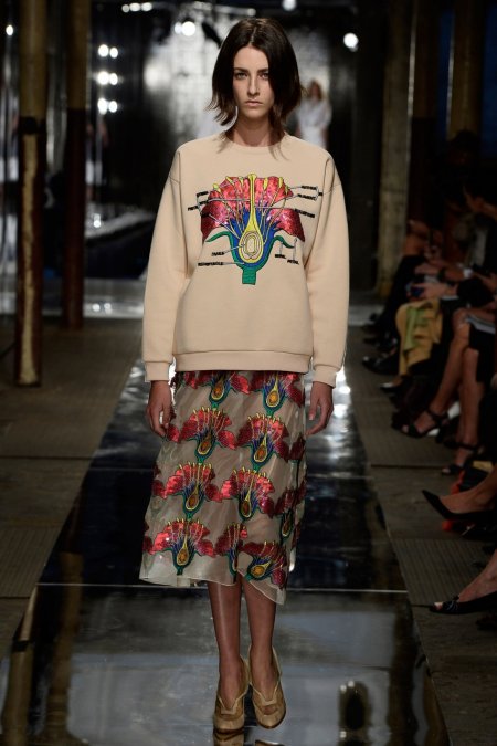 Самая необычная цветочная коллекция Недели моды в Лондоне: Christopher Kane весна-лето 2014